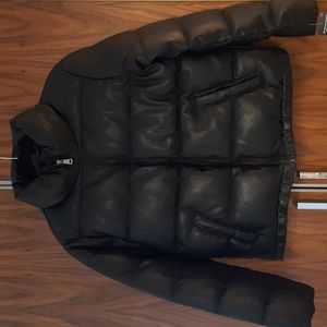 Faux Leather Puffer